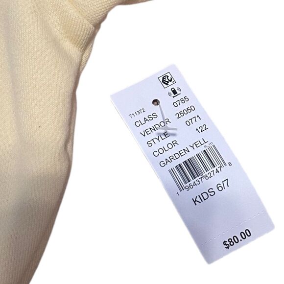 Fear of God Essentials Kids Yellow Hoodie NWT Size 6/7 Streetwear Unisex - Picture 8 of 8